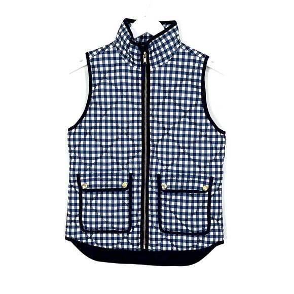J. Crew Gingham Vest - Picture 1 of 9